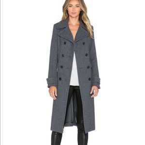 Theory Kenshon Double Breasted Wool Peacoat
